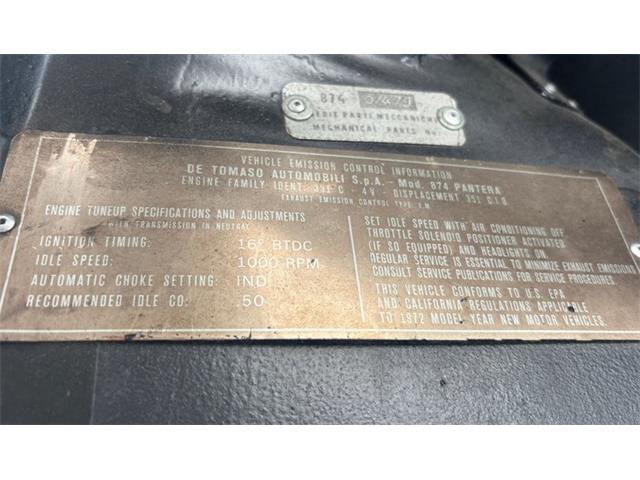 1972 De Tomaso Pantera (CC-2099548) for sale in West Chester, Pennsylvania
