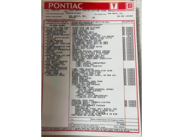 1979 Pontiac Firebird Trans Am (CC-2099697) for sale in Miami, Florida