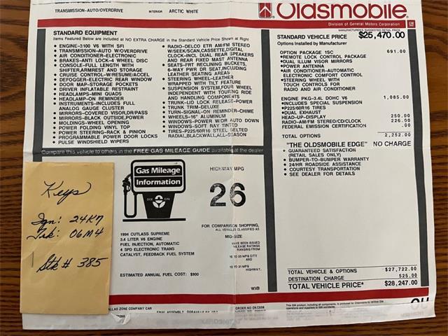 1994 Oldsmobile Cutlass Supreme (CC-2099936) for sale in Billings, Montana