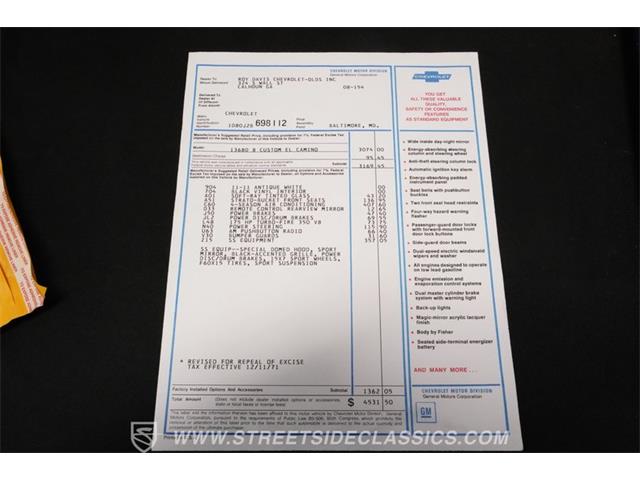 1972 Chevrolet El Camino (CC-2101064) for sale in Concord, North Carolina