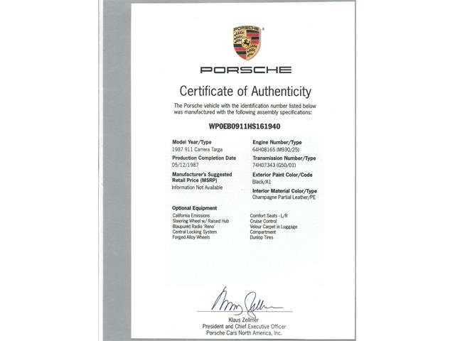 1987 Porsche Carrera (CC-2101073) for sale in Beverly Hills, California