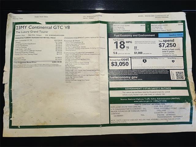 2023 Bentley Continental GTC V8 (CC-2101439) for sale in Boca Raton, Florida