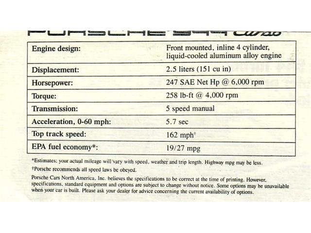 1989 Porsche 944 (CC-2101453) for sale in Costa Mesa, California