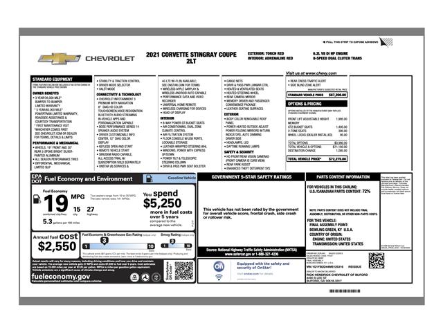 2021 Chevrolet Corvette Stingray (CC-2101582) for sale in Flowery Branch, Georgia