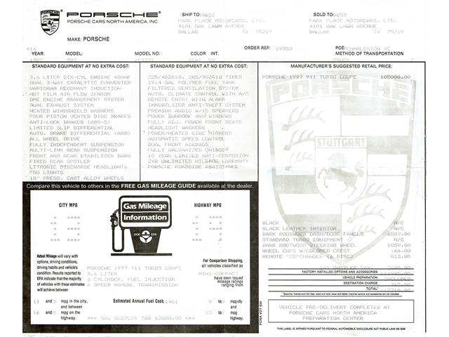 1997 Porsche 911 Turbo (CC-2101587) for sale in St. Louis, Missouri
