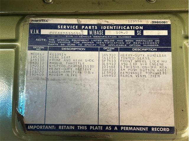 1972 Chevrolet K5 Blazer (CC-2101648) for sale in Depew, New York