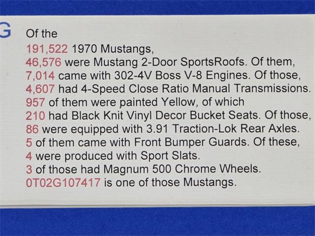 1970 Ford Mustang Boss 302 (CC-2101665) for sale in Saratoga Springs, New York