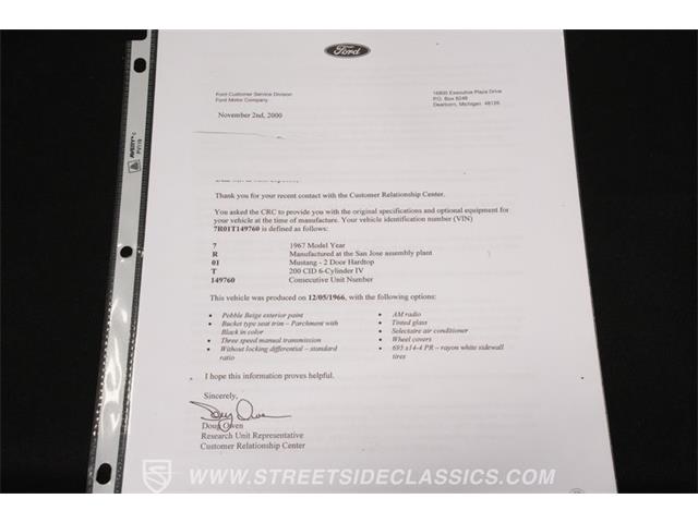 1967 Ford Mustang (CC-2101889) for sale in Concord, North Carolina