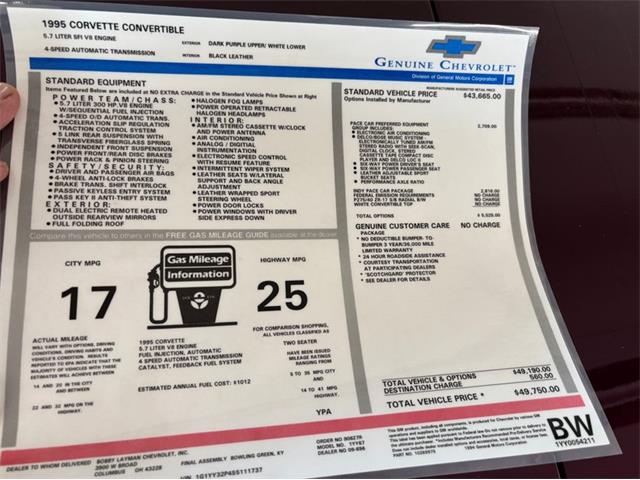 1995 Chevrolet Corvette (CC-2100201) for sale in North Canton, Ohio