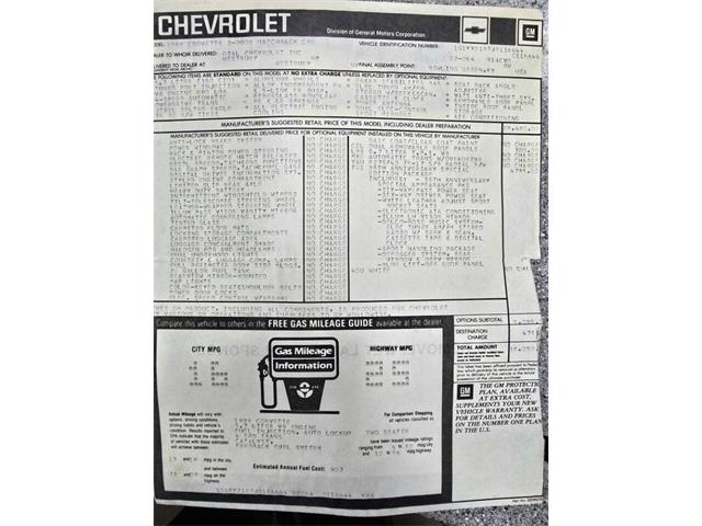 1988 Chevrolet Corvette (CC-2102096) for sale in Hilton, New York