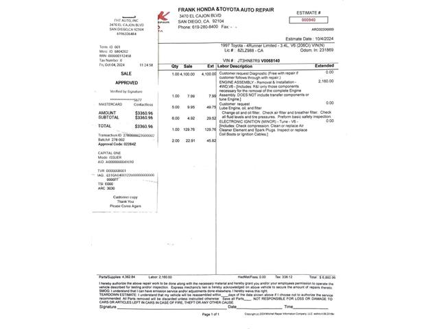 1997 Toyota 4Runner (CC-2102230) for sale in Denver , Colorado