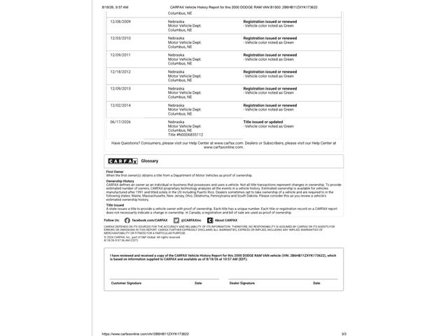 2000 Dodge Ram (CC-2100025) for sale in Ramsey, Minnesota
