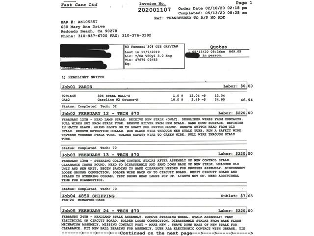 1983 Ferrari 308 GTS (CC-2102581) for sale in Beverly Hills, California