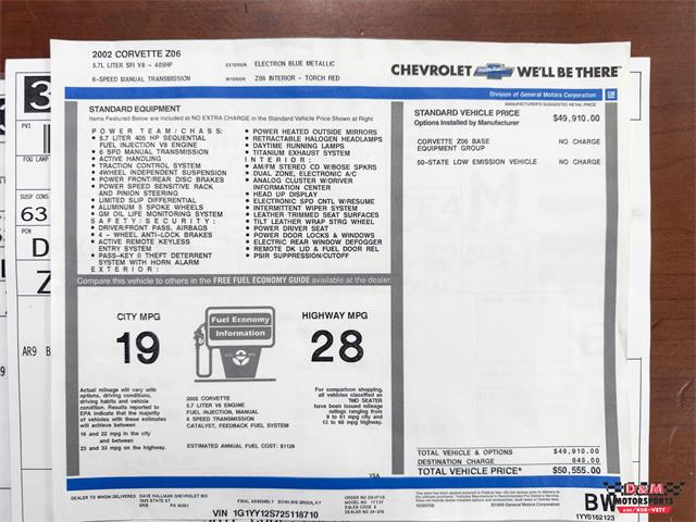 2002 Chevrolet Corvette (CC-2102700) for sale in Glen Ellyn, Illinois
