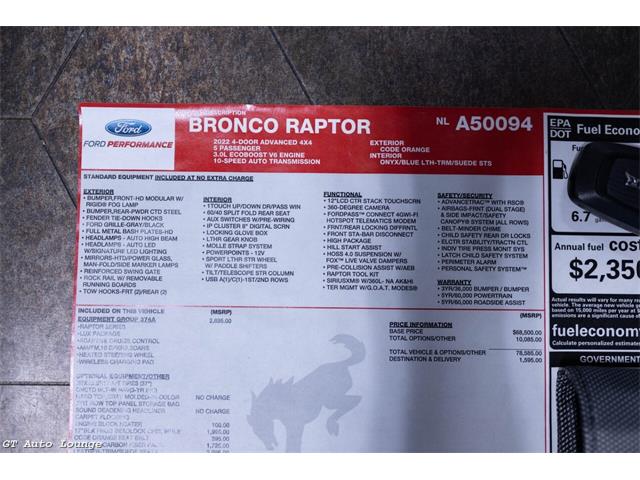 2022 Ford Bronco (CC-2102768) for sale in Rancho Cordova, California