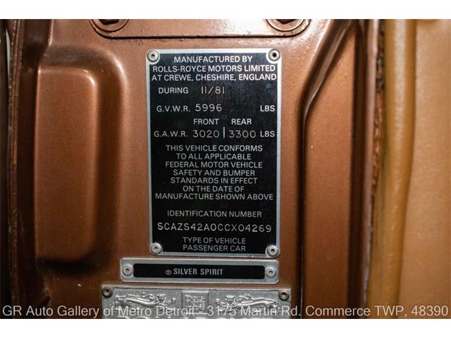 1982 Rolls-Royce Silver Spirit (CC-2102831) for sale in Kentwood, Michigan
