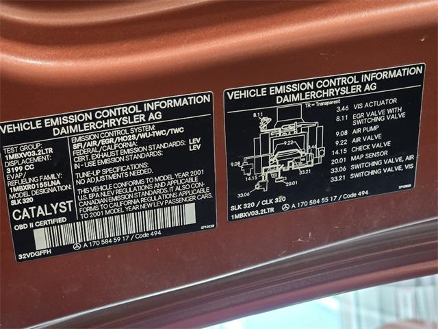 2001 Mercedes-Benz SLK320 (CC-2102943) for sale in Saratoga Springs, New York