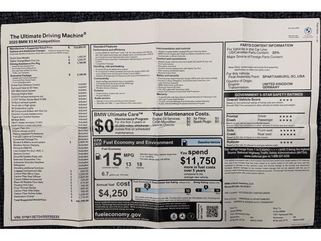 2025 BMW X5 (CC-2102976) for sale in Farmingdale, New York