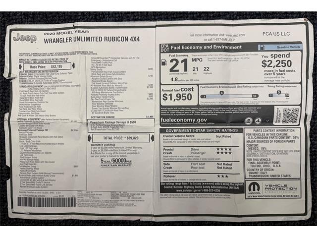 2020 Jeep Wrangler (CC-2102986) for sale in Farmingdale, New York