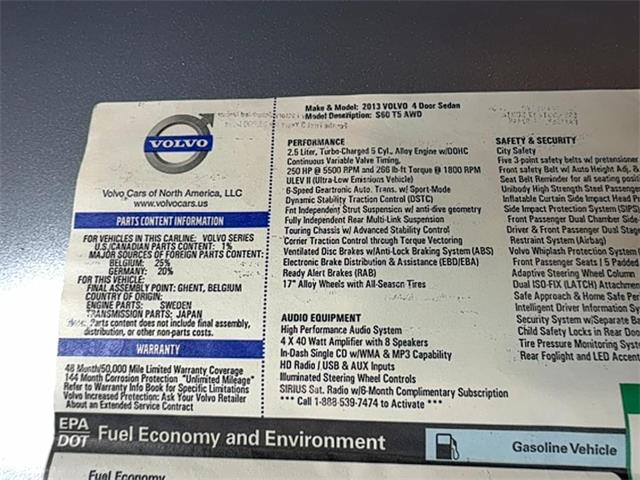 2013 Volvo S60 (CC-2103061) for sale in Reading, Pennsylvania