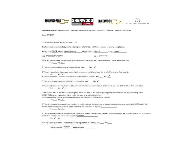 2024 Lamborghini Urus (CC-2103282) for sale in Sherwood Park, Alberta