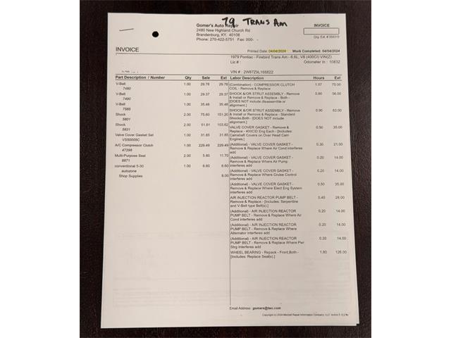 1979 Pontiac Firebird Trans Am (CC-2103444) for sale in Corydon, Indiana