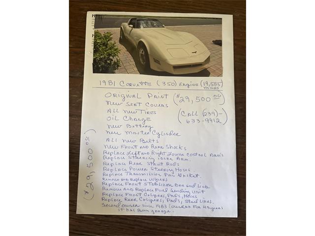 1981 Chevrolet Corvette (CC-2103456) for sale in Fort Myers , Florida