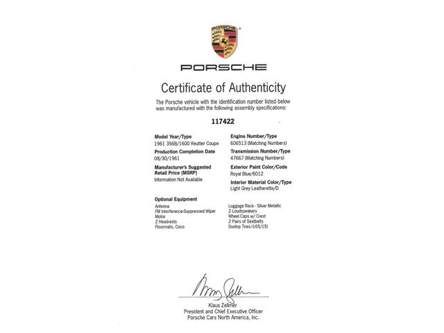 1961 Porsche 356B (CC-2103626) for sale in Costa Mesa, California