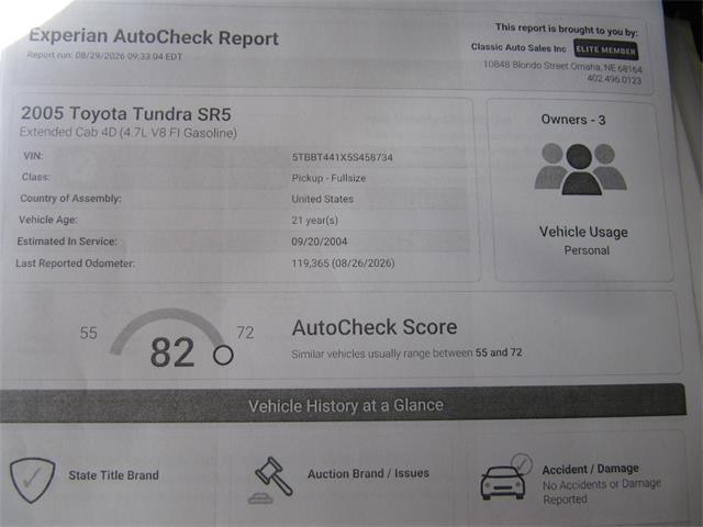 2005 Toyota Tundra SR (CC-2103683) for sale in Omaha, Nebraska