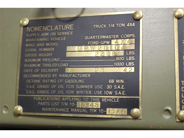 1942 Ford GPW (CC-2103719) for sale in Kentwood, Michigan