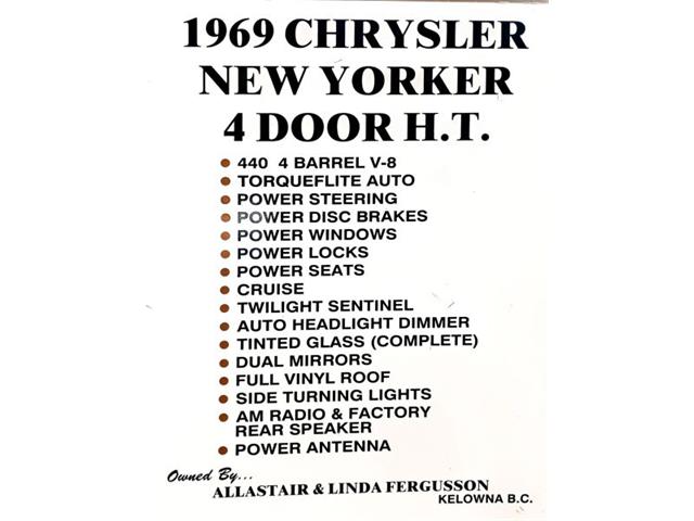 1969 Chrysler New Yorker (CC-2103958) for sale in Tacoma, Washington