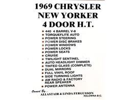 1969 Chrysler New Yorker (CC-2103958) for sale in Tacoma, Washington