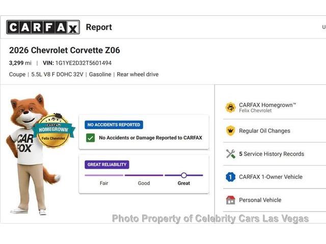 2026 Chevrolet Corvette (CC-2104235) for sale in Las Vegas, Nevada