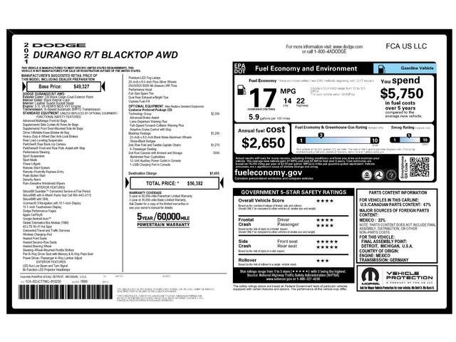 2021 Dodge Durango (CC-2104307) for sale in Concord, California
