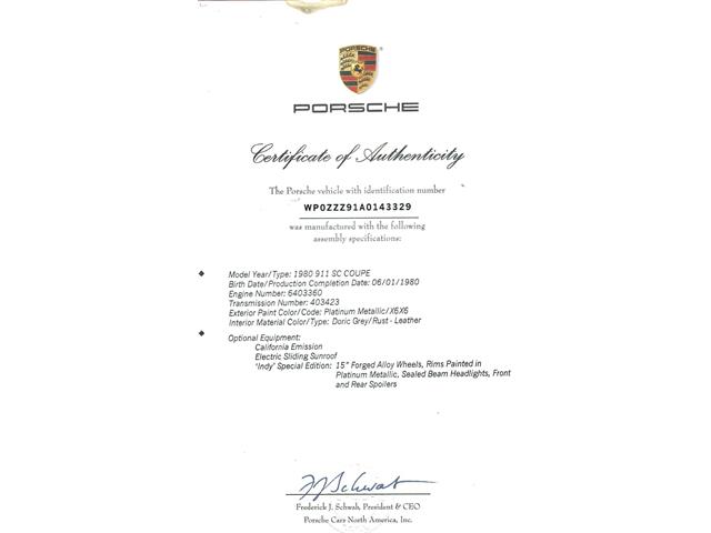 1980 Porsche 911SC (CC-2104408) for sale in Beverly Hills, California