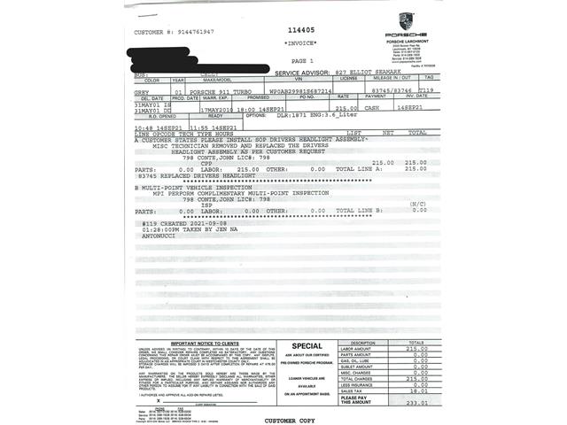 2001 Porsche 996 (CC-2104411) for sale in Beverly Hills, California
