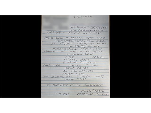 1958 Chevrolet Corvette (CC-2104677) for sale in Biloxi, Mississippi