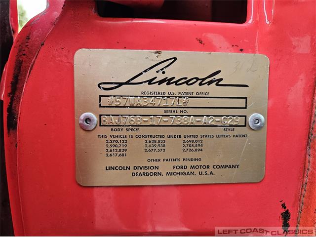 1957 Lincoln Premiere (CC-2104702) for sale in Sonoma, California