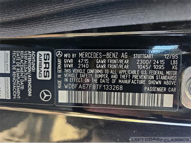 1996 Mercedes-Benz SL500 (CC-2104709) for sale in Sonoma, California