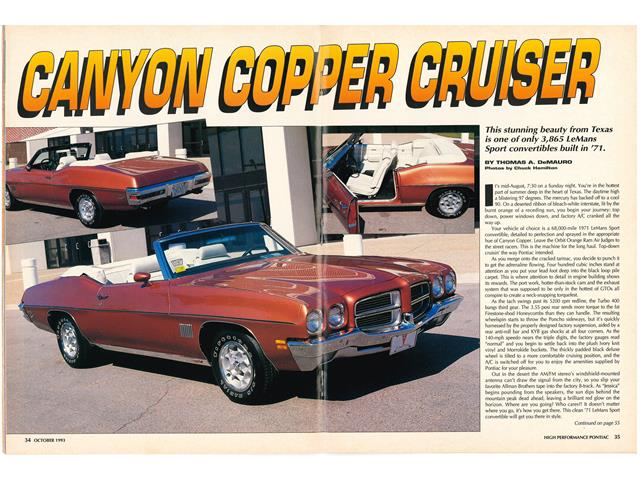 1971 Pontiac LeMans (CC-2104726) for sale in Yucca Valley, California