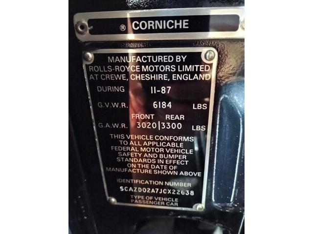 1988 Rolls-Royce Corniche (CC-2104852) for sale in Boca Raton, Florida
