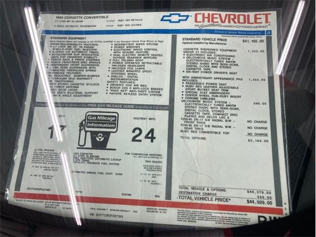 1993 Chevrolet Corvette (CC-2100054) for sale in North Canton, Ohio