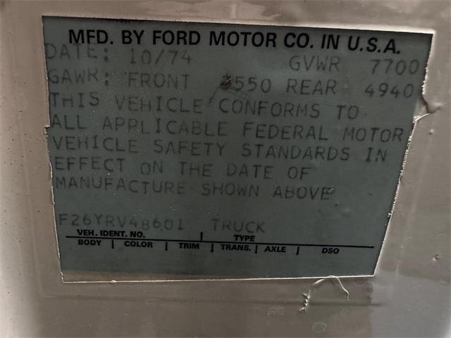1975 Ford F250 (CC-2105468) for sale in Palm Desert , California