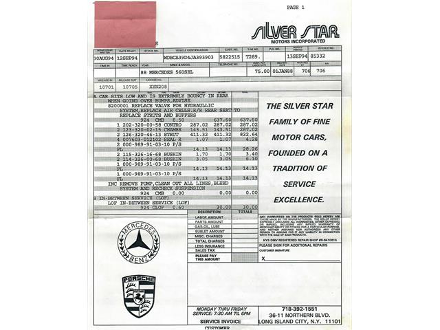 1988 Mercedes-Benz 560SEL (CC-2106803) for sale in Beverly Hills, California