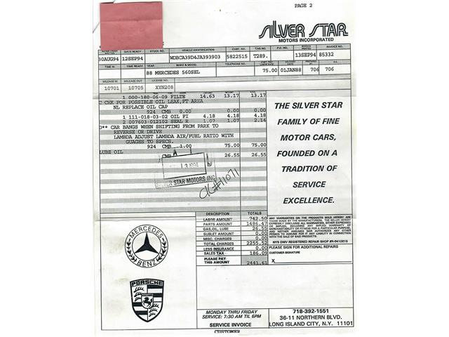 1988 Mercedes-Benz 560SEL (CC-2106803) for sale in Beverly Hills, California
