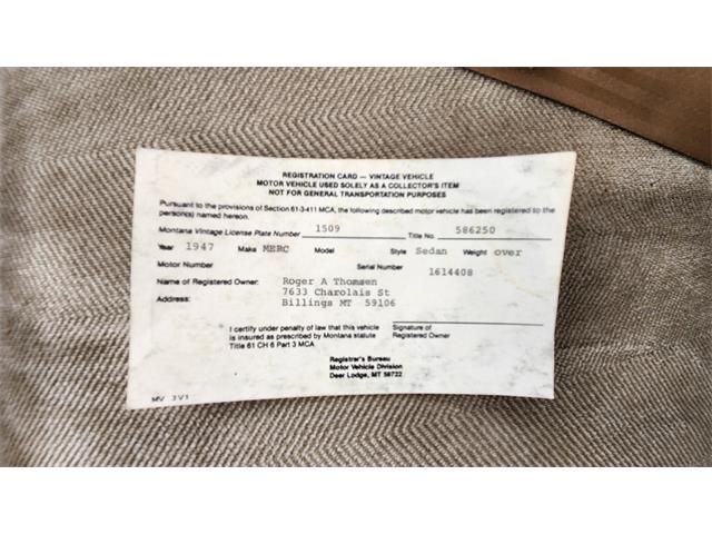 1947 Mercury Eight (CC-2100683) for sale in Billings, Montana
