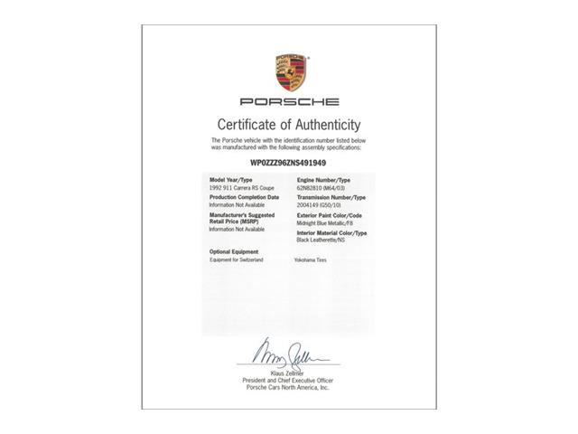 1992 Porsche 911 Carrera RS (CC-2106873) for sale in Scotts Valley, California