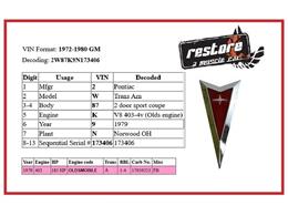 1979 Pontiac Firebird Trans Am SE (CC-2106910) for sale in Lincoln, Nebraska