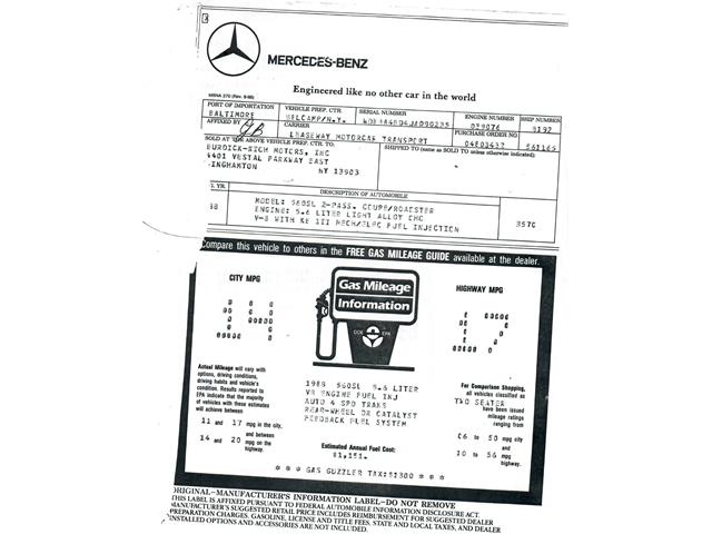 1988 Mercedes-Benz 560SL (CC-2107033) for sale in Beverly Hills, California