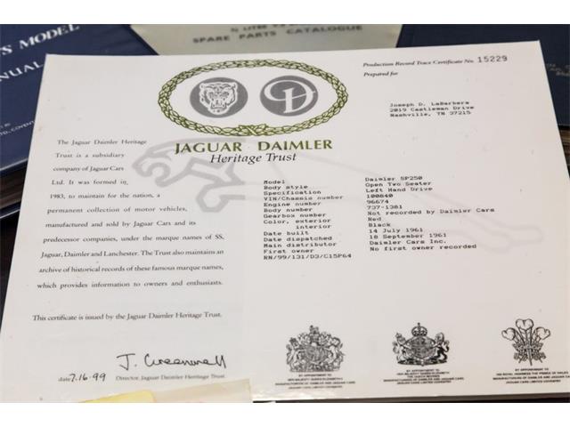 1961 Daimler SP250 (CC-2107150) for sale in Lebanon, Tennessee